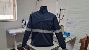 Jaleco industrial de brim pesado